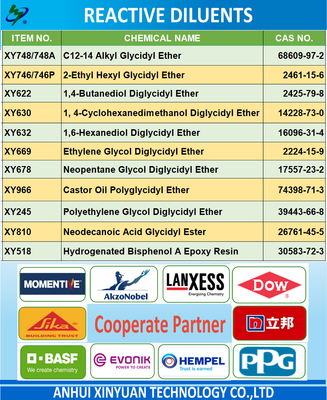 POLYPROPYLENE GLYCOL DIGLYCIDYL ETHERS XY207 XY217 CAS 26142-30-3， EC No. 607-873-2, Molecular Formula (C3H6O)nC6H10O3, Poly[oxy(methyl-1,2-ethanediyl)],a-(2-oxiranylmethyl)-w-(2-oxiranylmethoxy)-